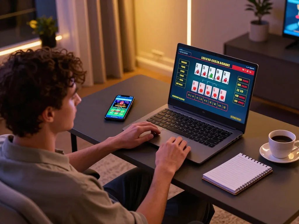 Engaging online casino action with hwg500 link on screen, revealing live dealer blackjack gameplay for thrilling home entertainment