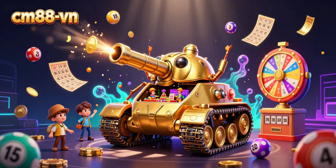 Engage with cm88-vn's dynamic virtual casino experience, featuring a gold beetle tank filled with fun.