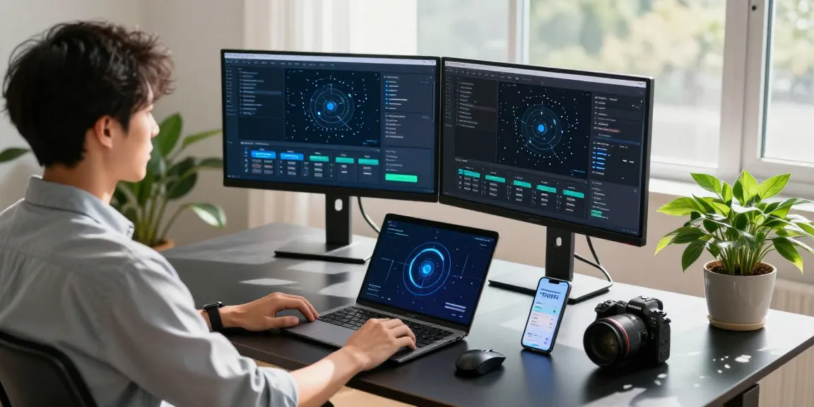 快连 network acceleration solutions displayed in a modern tech workspace with vibrant visuals.