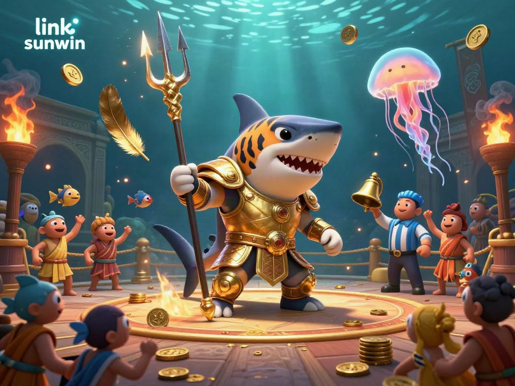 Experience thrilling gameplay at link sunwin in this underwater colosseum with a gladiator tiger shark!