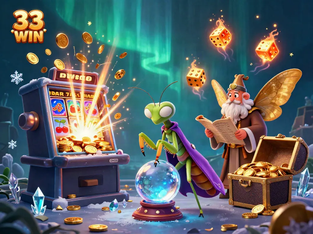 Experience thrilling action in 33 WIN slots with vibrant 3D characters and jackpot excitement.