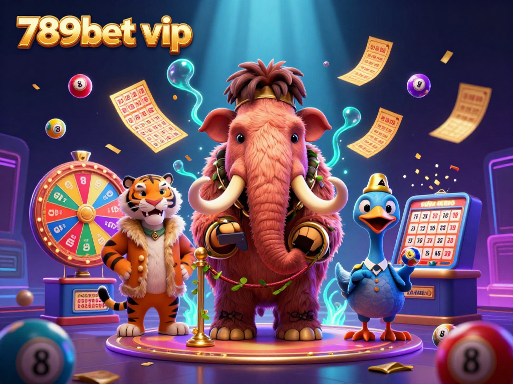 Engage with the thrilling 789bet vip experience featuring vibrant casino elements and colorful lottery balls.