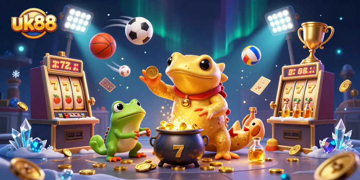 uk88 immerses players in a vibrant casino scene filled with thrilling games and golden rewards.