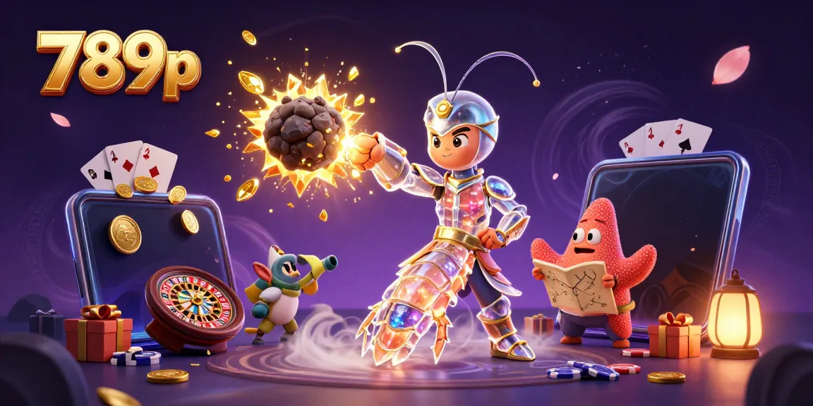 Engaging 3D illustration showcasing 789p's exciting slot experience with dynamic characters and casino elements.