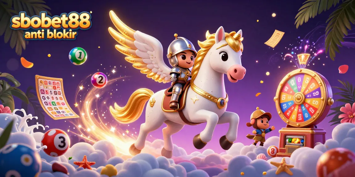 Engage with sbobet88 anti blokir as a celestial knight rides in a dynamic betting scene!