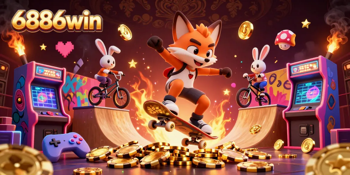 Experience thrilling gameplay with 6886win as a fox and rabbit showcase casino tricks.