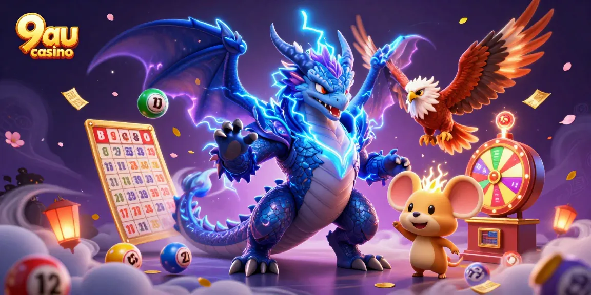 Engage with the exciting world of 9au casino featuring dynamic lottery elements and rich illustrations.