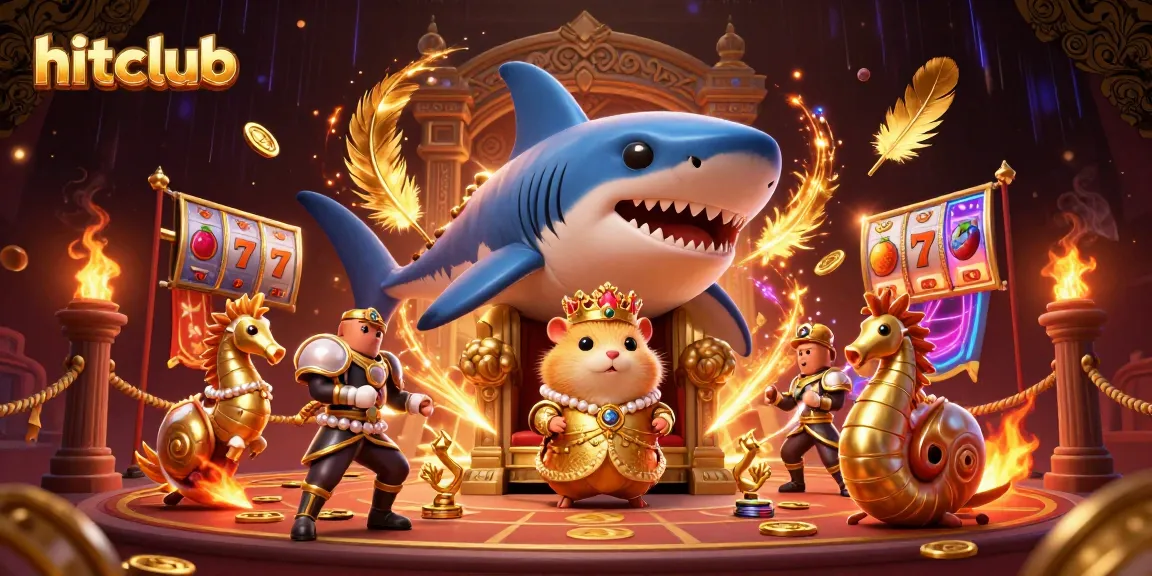Experience thrilling wins at hitclub as the hamster king rules the casino kingdom.
