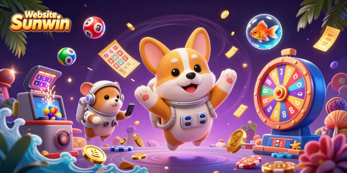 Experience the thrill of gaming on Website Sunwin with exciting action elements around a vibrant casino scene.