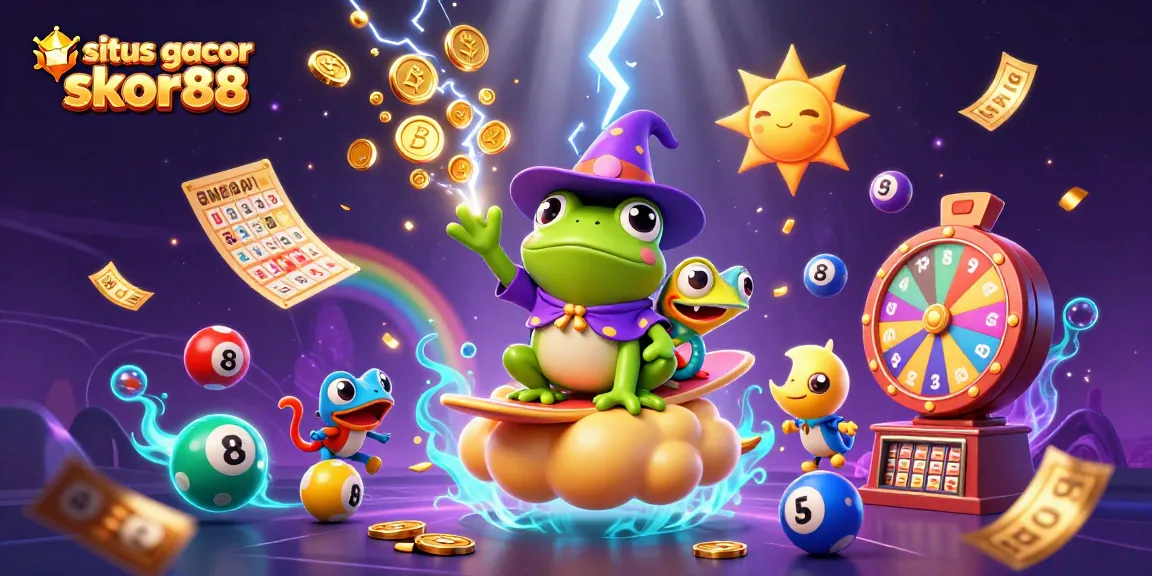 Experience thrilling gameplay with situs gacor skor88 showcasing dynamic lottery elements and vibrant casino atmosphere.