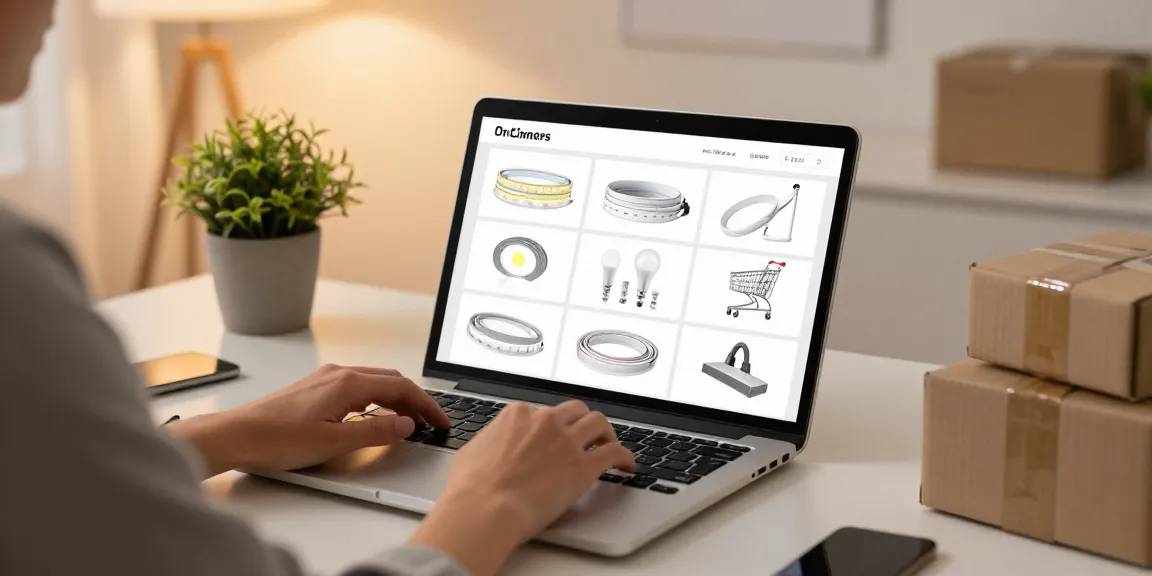 Banda led products showcased during online shopping on an e-commerce platform.